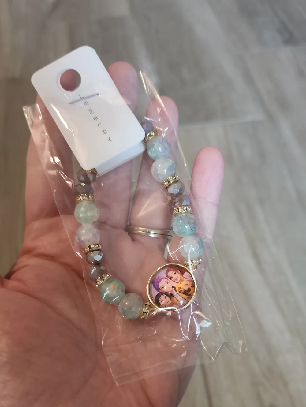 NWT KPOP Demon Hunters Stretch Bracelet (Blue)